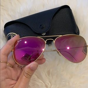 Classic Ray-Ban Flash Aviator Pink